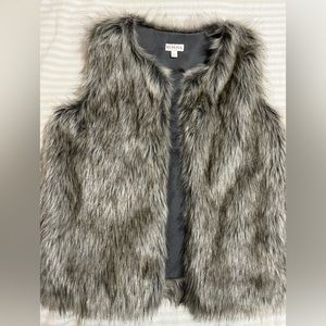 Merona all over fur vest